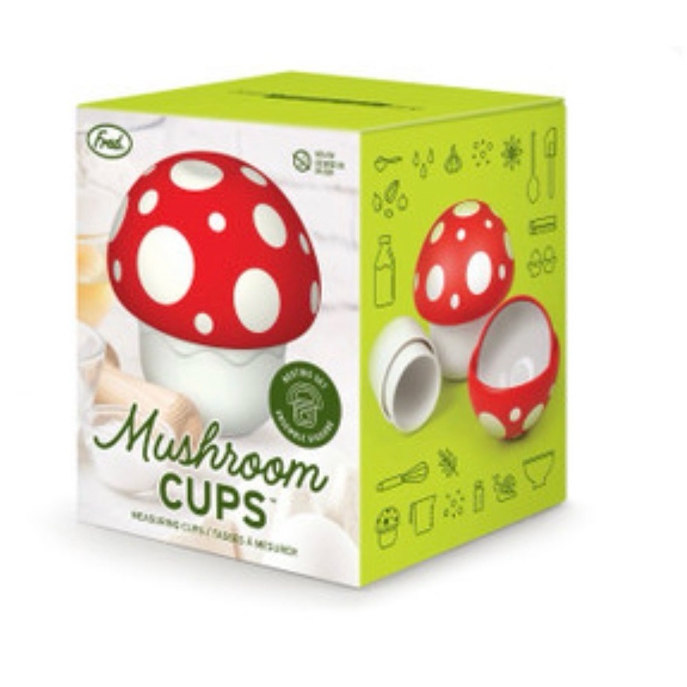 Red and White Mushroom Measuring Cups
